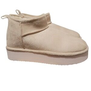 Madden Fleece Lined Boots Women's Size 10 US Tan G-Bondi Madden Girl Winter NEW